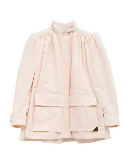 Chloé Natural High-Neck Jacket
