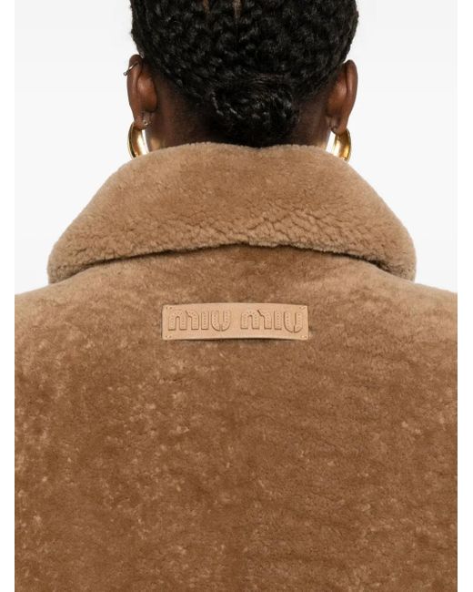 Chaqueta con cremallera Miu Miu de color Brown