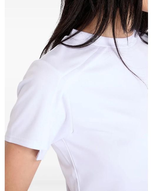 HELIOT EMIL White Cropped T-Shirt