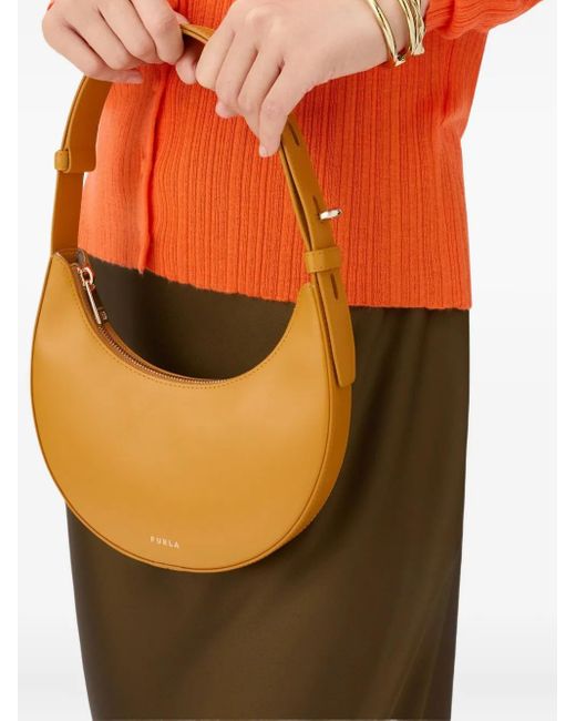 Furla Orange Delizia Top-Handle Mini Bag