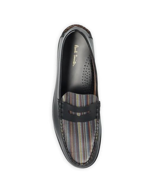 Paul Smith Black Penny-Strap Loafers for men