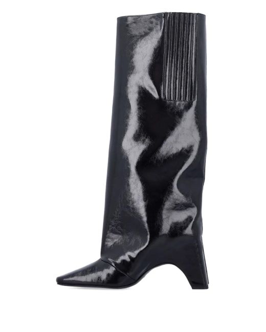 Coperni Blue Cactus Leather Bridge Boot