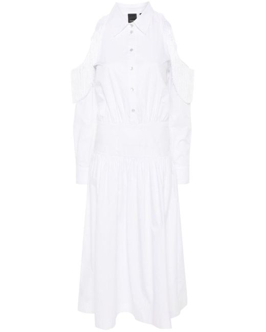 Pinko フレアシャツドレス White