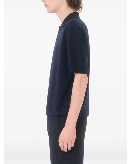 Valentino Garavani Blue Vlogo Signature Polo Shirt for men