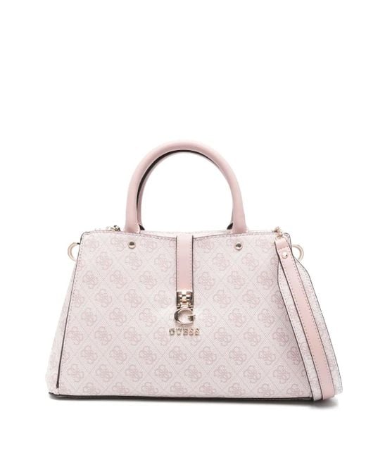 Guess Zamira Quattro G Luxury ハンドバッグ Pink