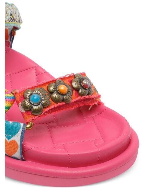 Kurt Geiger Pink Orson Sandals