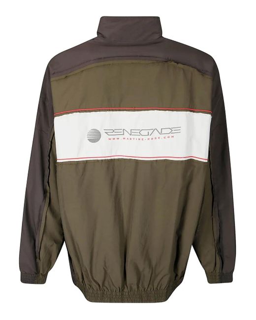 Martine Rose Green Layered Track Jacket for men