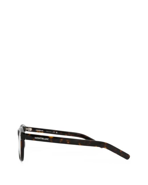 Montblanc White Tortoiseshell-Effect Glasses for men