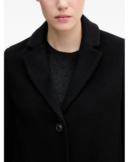Benetton Black Button Pocket Coat