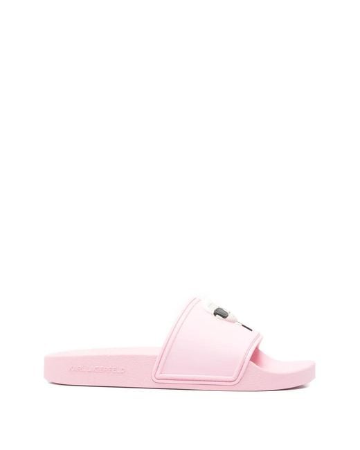 Karl Lagerfeld Pink Kondo Ii Ikon Slides