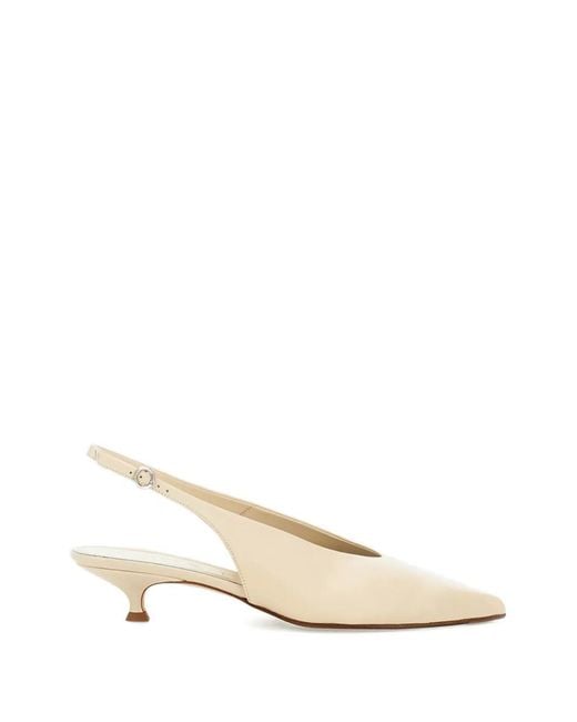 Aeyde Natural Camila Slingback Pumps