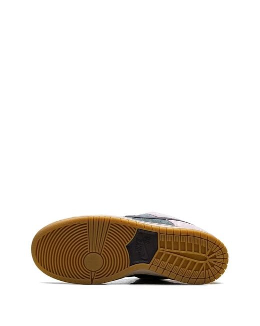 Nike White Sb Dunk Suede Sneakers for men