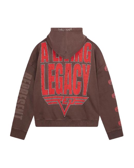 Represent Brown Living Legacy Reversible Hoodie for men