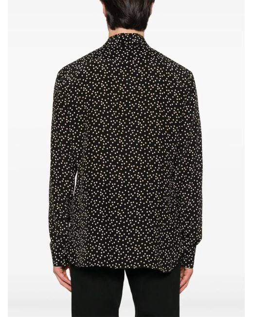 Tom Ford Black Fluid Silk Shirt For for men