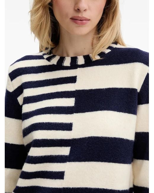 Desigual Blue Striped Sweater