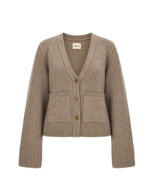 Khaite Natural Scarlet Cardigan