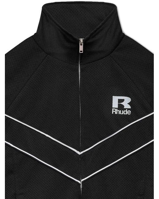 Rhude Black Sweat À Fermeture Zippée for men