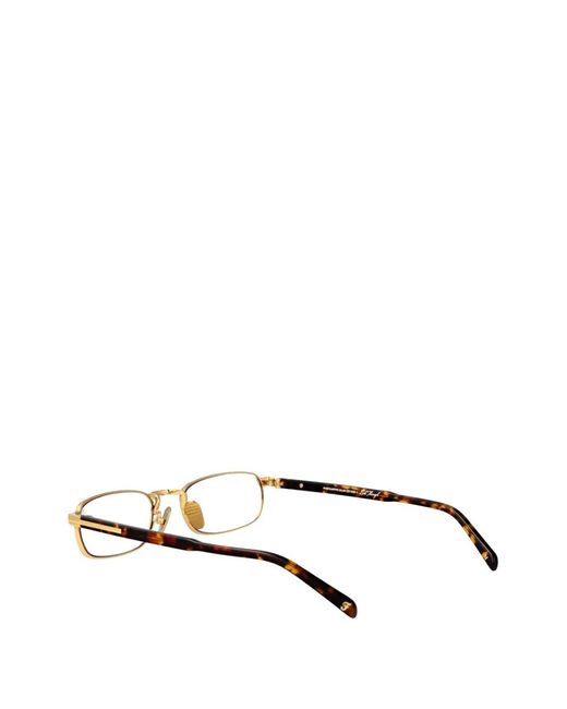 FIVEFOURFIVE Brille Mit Eckigem Gestell in Metallic für Herren