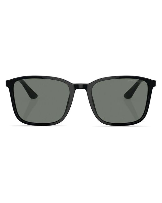 Giorgio Armani Black Tinted-lens Square-frame Sunglasses for men