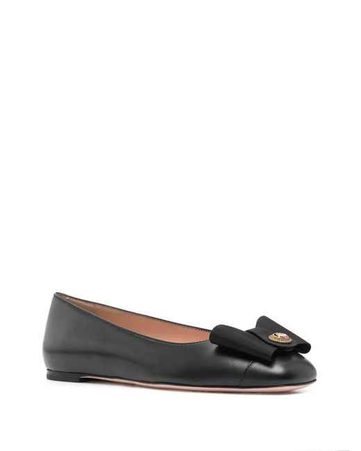 Bally Black B-Bow Ballet Flats