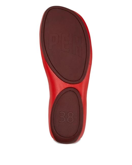 Camper Red Right Isla Elastic Strap Sandals