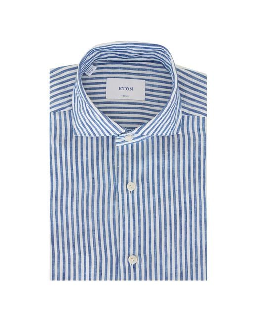 Eton of Sweden Blue Striped Shirt for men