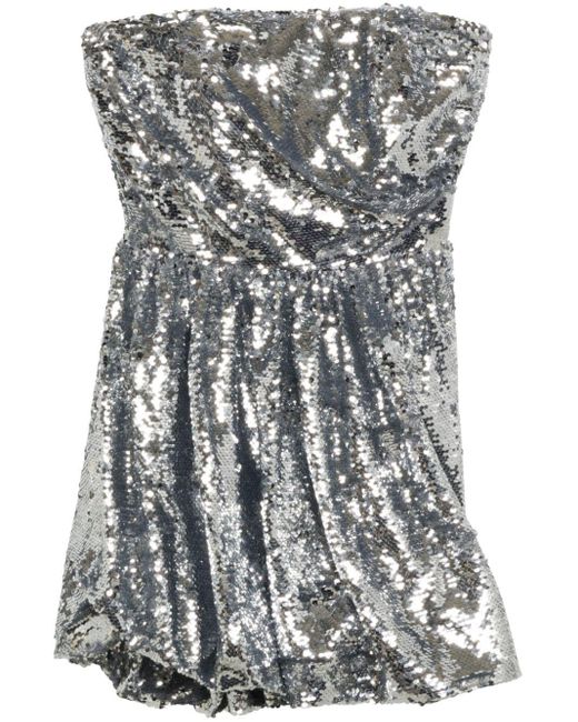 Jonathan Simkhai Mini-jurk Met Pailletten in het Gray