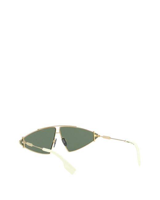Burberry Green Geometric-Frame Sunglasses