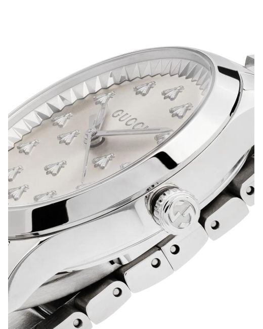 Gucci White G-Timeless