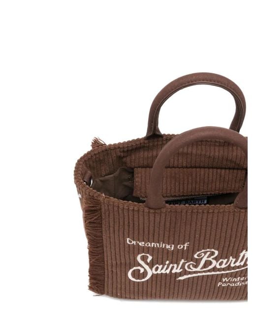 Mc2 Saint Barth Brown Mini Vanity Tote Bag