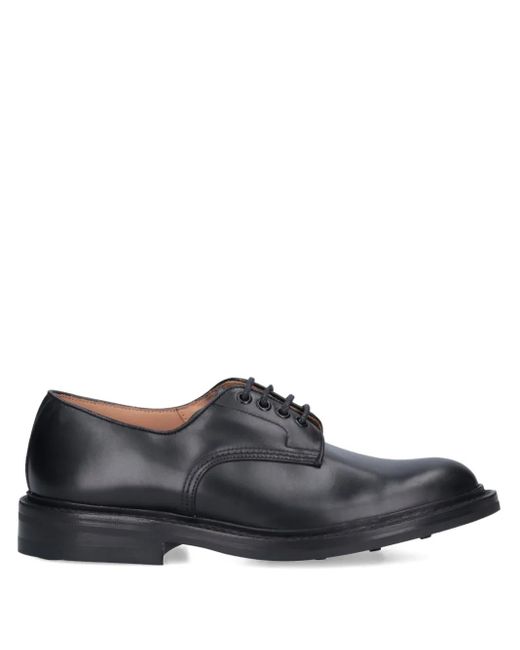 Tricker's Black Daniel Lace-Up Derby Shoes for men