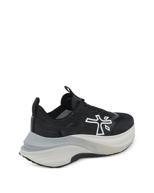 Premiata Black Hill Logo-Patch Sneakers