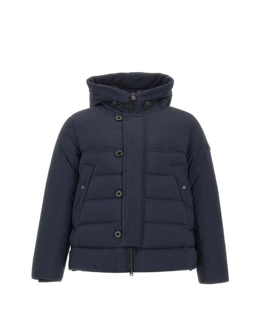 Peuterey Blue Eddie Padded Hooded Coat for men