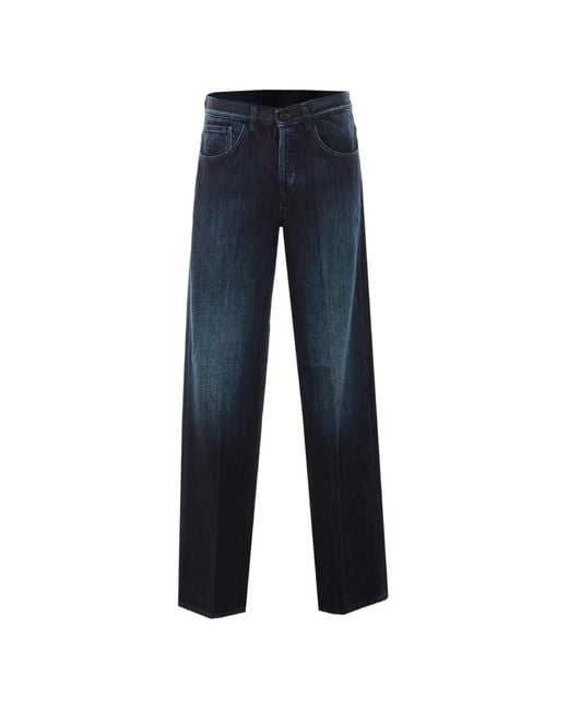 Dondup Blue Jacklin Loose-Fit Jeans