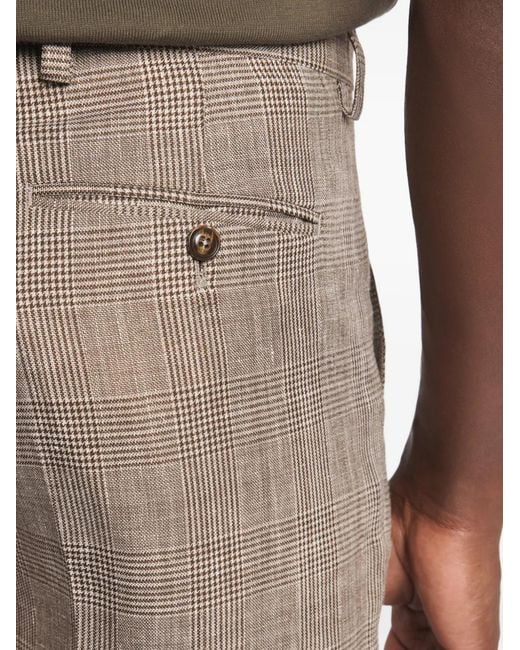 Fay Gray Classic Checked Regular Trousers for men