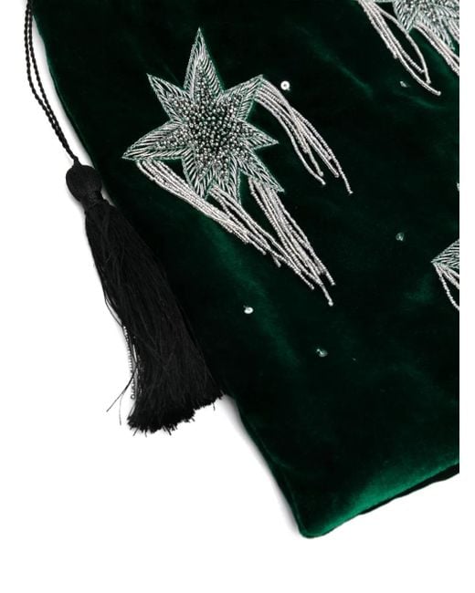 HAMOULET Green Hamsa Tote Bag