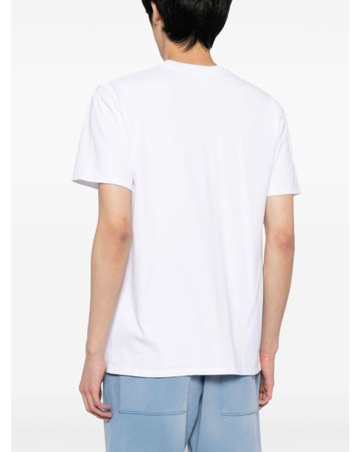 NAHMIAS White Shoot Hoops Cotton T-shirt for men