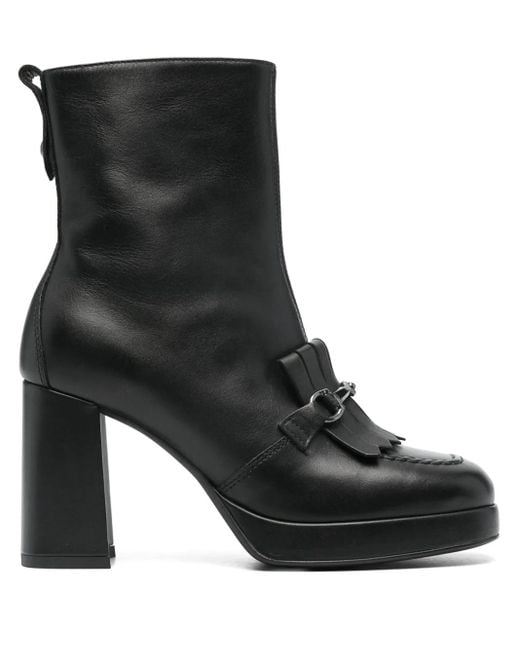 Nero Giardini Black Guanto 90Mm Leather Boots
