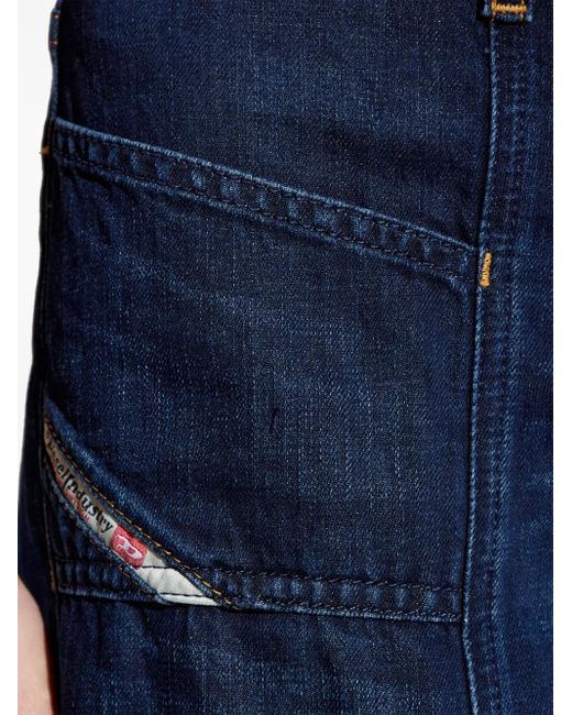 DIESEL Blue D-Akii Bootcut-Jeans