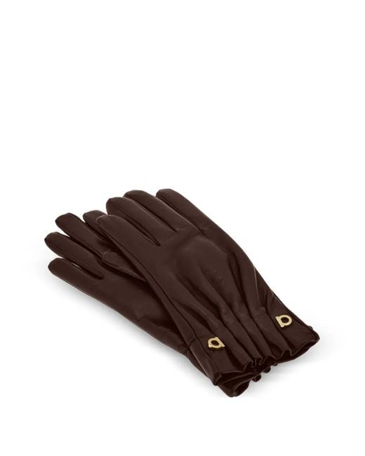 Ferragamo Brown Gloves