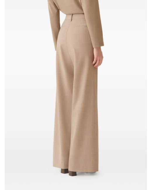 Fabiana Filippi Natural Side-Stripe Trousers