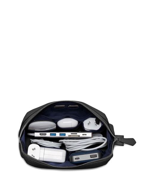 Maison De Sabre Black Leather Tech Pouch