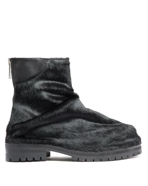 424 Black Marathon Biker Boots for men