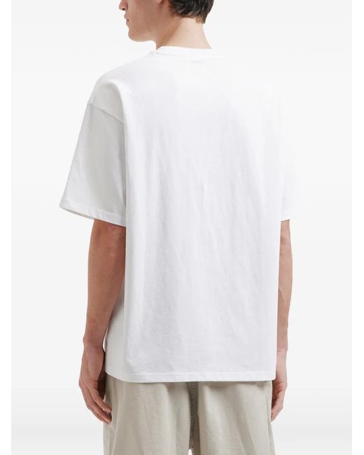 Izzue White Graphic-Print T-Shirt for men