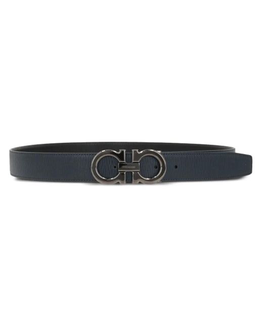 Cinturón granulado Ferragamo de hombre de color Black