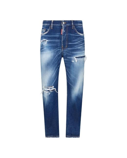 Vaqueros Con Efecto Lavado DSquared² de hombre de color Blue