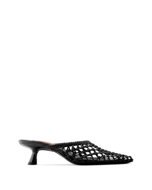 Simon Miller Black Gala Knotted Heeled Mules