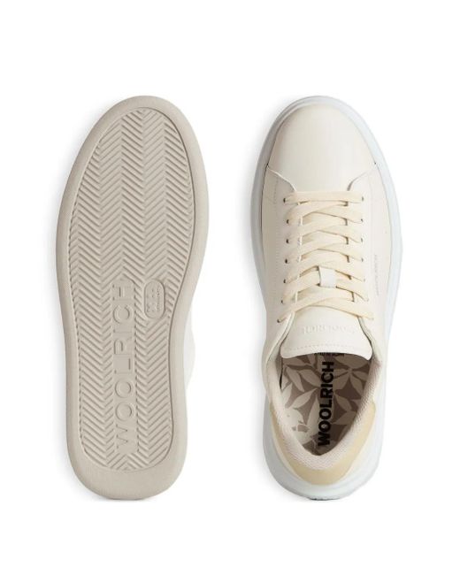 Woolrich White W's Arrow Sneakers