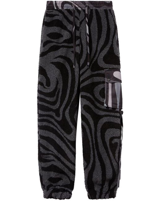 Pantalon de jogging à imprimé Emilio Pucci en coloris Black