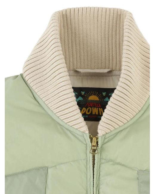Fortela Green Quilted-Pattern Gilet for men